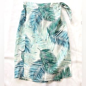 100% Linen Tahari Wrap Skirt - Vacation Mode On